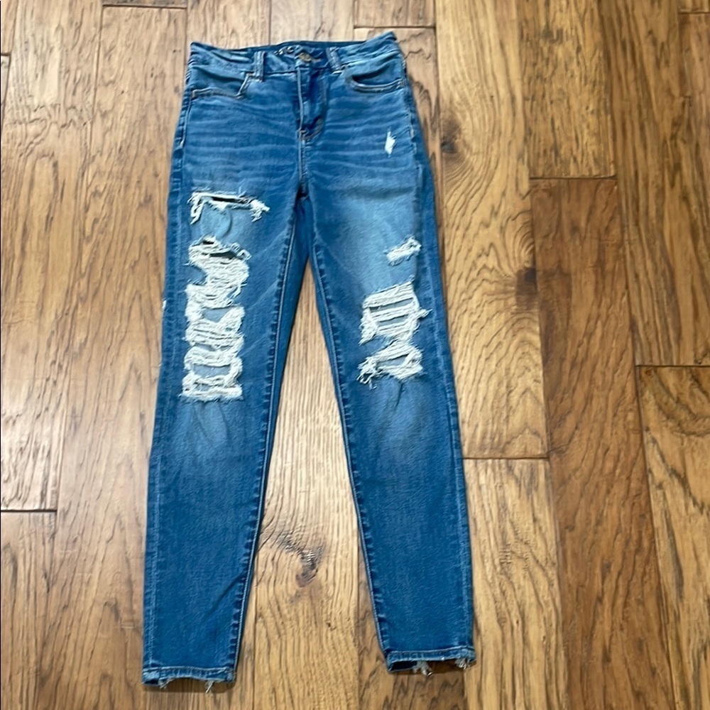 American Eagle Curvy High Rise Jegging Next Level Stretch Jeans size 0